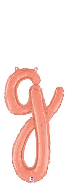 Script Letter G - Rose Gold