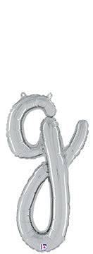 Script Letter G - Silver