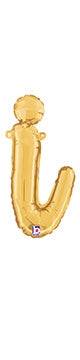Script Letter I - Gold