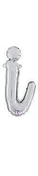 Script Letter I - Silver