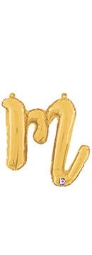 Script Letter M - Gold