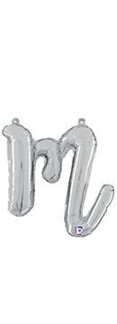 Script Letter M - Silver