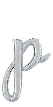 Script Letter P - Silver