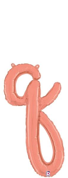Script Letter Q - Rose Gold
