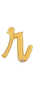 Script Letter R - Gold