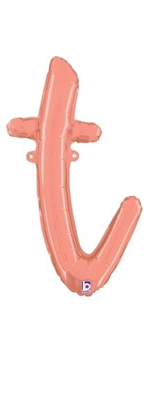Script Letter T - Rose Gold