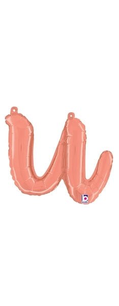 Script Letter U - Rose Gold