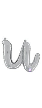 Script Letter U - Silver