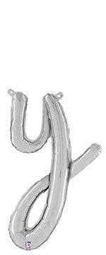 Script Letter Y - Silver