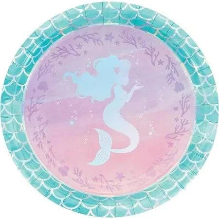 Shimmering Mermaid 9" Plates 8ct