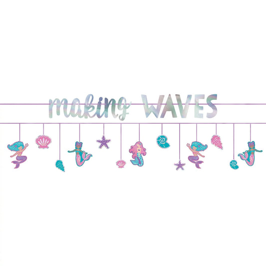 Shimmering Mermaids Double Banner Kit - Amscan
