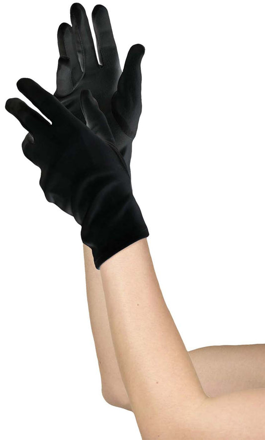 Short Black Gloves - Child