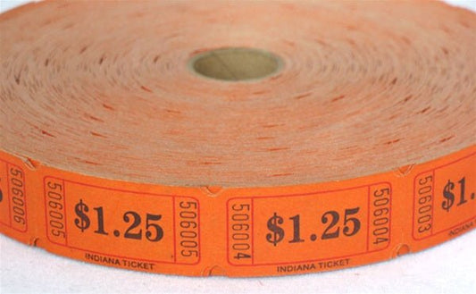 Single Raffle Tickets - $1.25 (2000/roll)