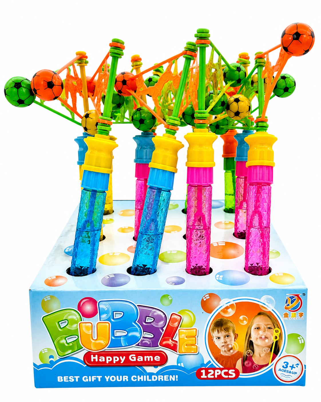Agua de Mega Burbujas, paquete de 12, para fiestas de ganadores