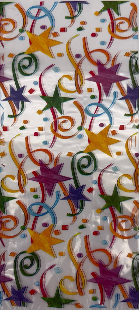 Stars and Confetti Cello Bags 8ct