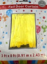 Straight Foil Door Curtains (1ct) - Winner Party