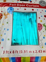 Straight Foil Door Curtains (1ct) - Winner Party