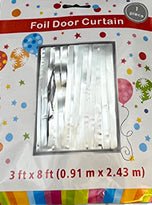 Straight Foil Door Curtains (1ct) - Winner Party