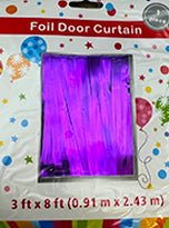 Straight Foil Door Curtains (1ct) - Winner Party