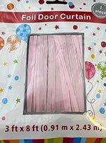 Straight Foil Door Curtains (1ct) - Winner Party