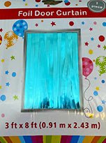 Straight Foil Door Curtains (1ct) - Winner Party