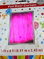 Straight Foil Door Curtains (1ct) - Winner Party