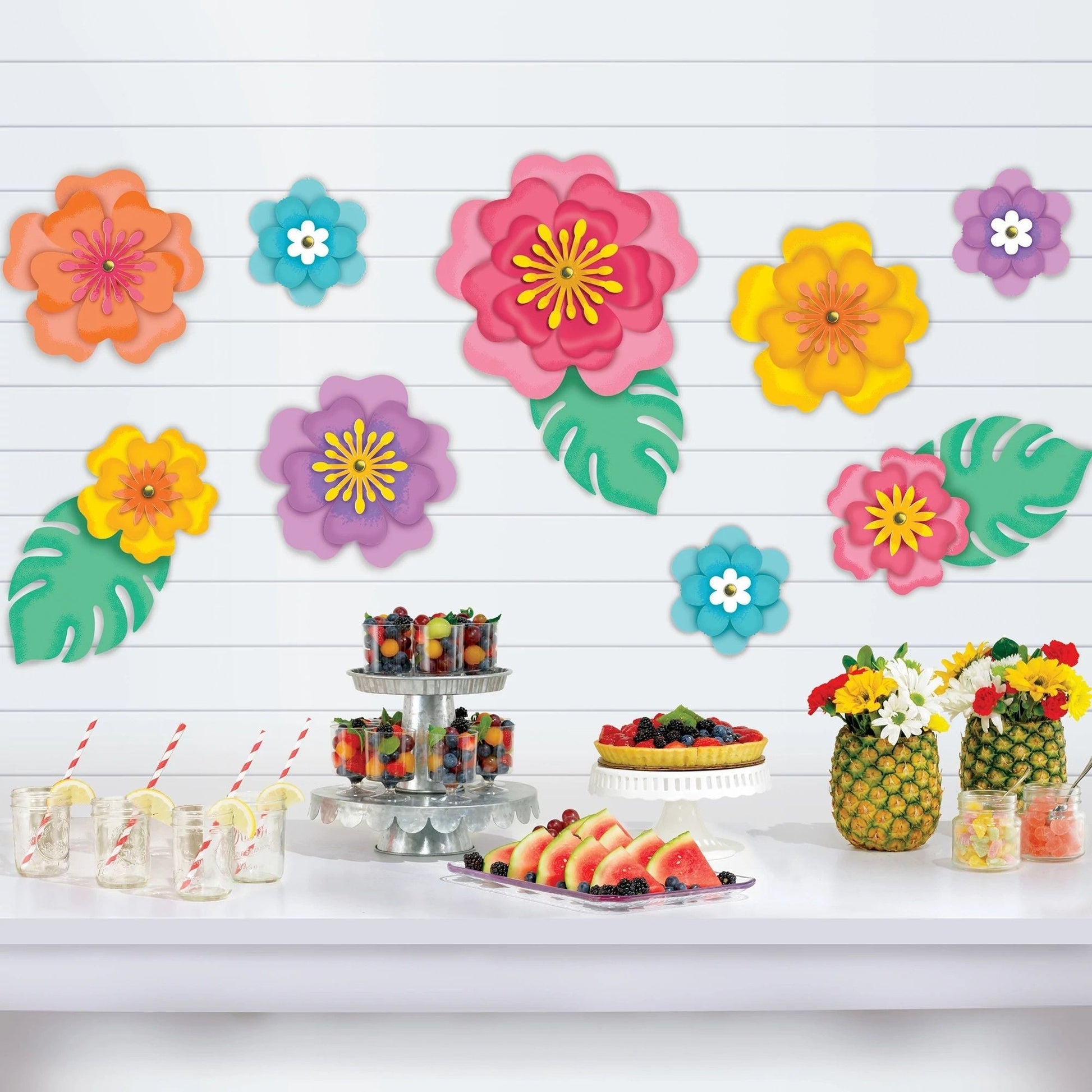 Summer Hibiscus Paper Flower Decorations