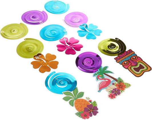 Summer Luau Swirl Decorations Value Pack