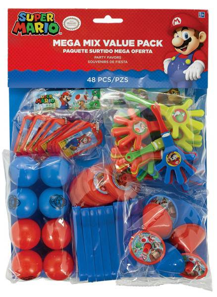 Super Mario Bross Mega Mix Value Pack - Amscan
