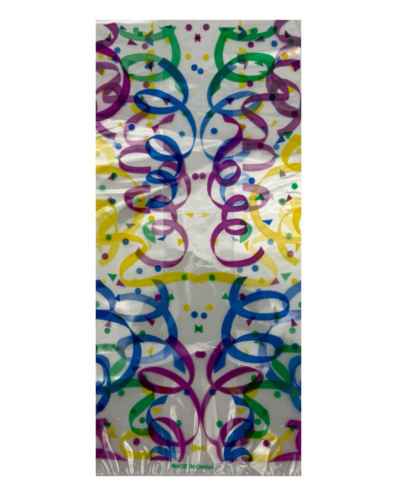 Swirl Confetti Cello Bags 8ct