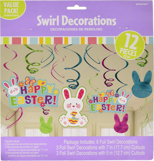 Swirl Decoration - Easter (12ct) - Amscan