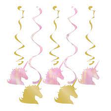 Swirl Decorations - Unicorn Sparkle (5ct)