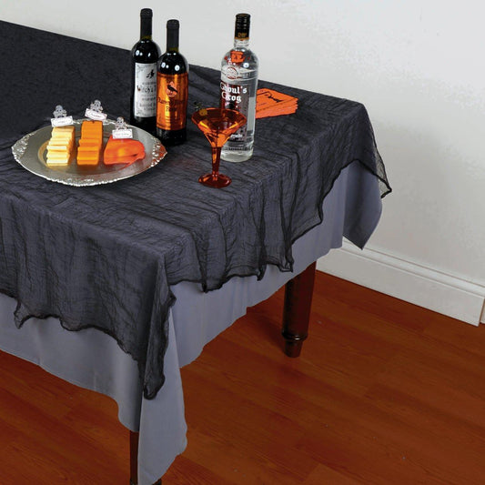 Tablecloth - Black Chiffon