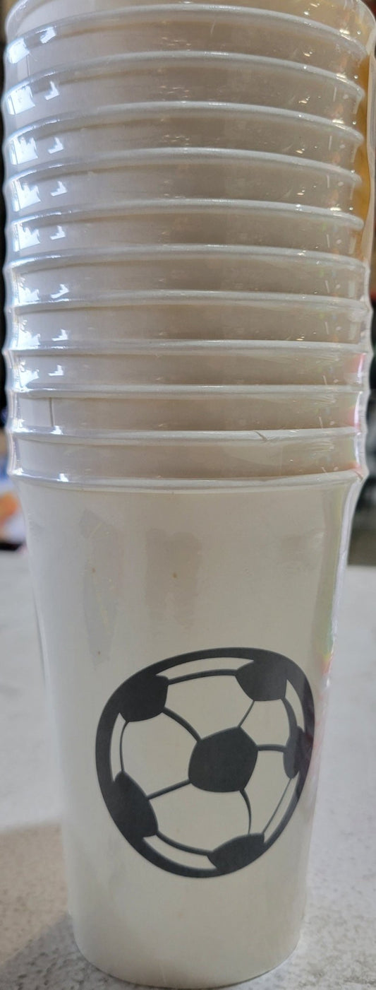 Team Sports Soccer 12oz Paper Cups 12ct