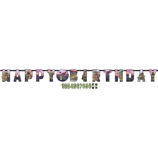 The Mandalorian - The Child Add - An - Age Jumbo Letter Banner 10ft