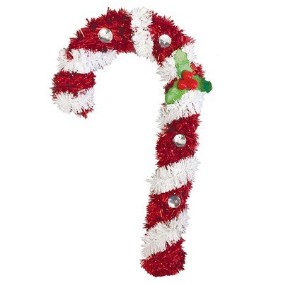 Tinsel Decoration - Candy Cane