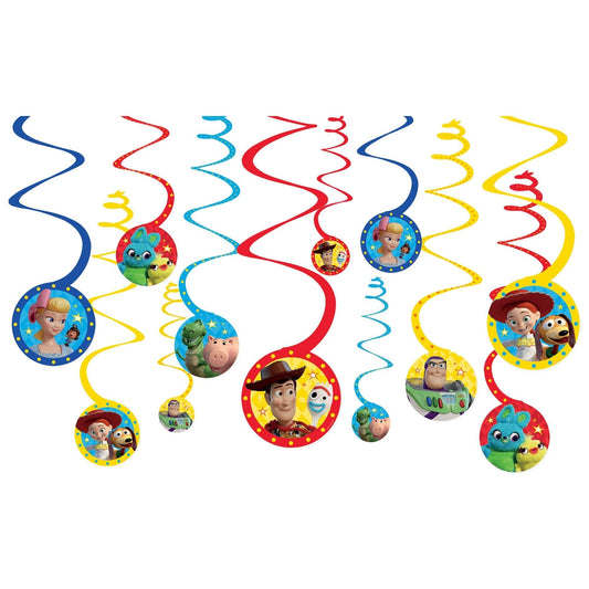 Toy Story 4 Spiral Decorations - Amscan