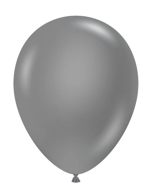 Tuftex 11" Metallic Latex Silver 100ct