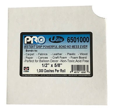 UGlu Dashes 1/2” x 5/8” - 1000ct - Pro Tapes