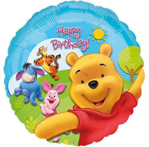 Anagram 18" Happy Birthday Pooh & Friends Balloon