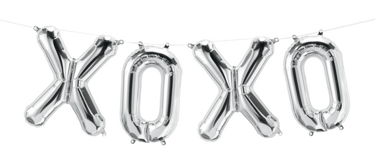 16" XOXO - Silver - Northstar Balloons