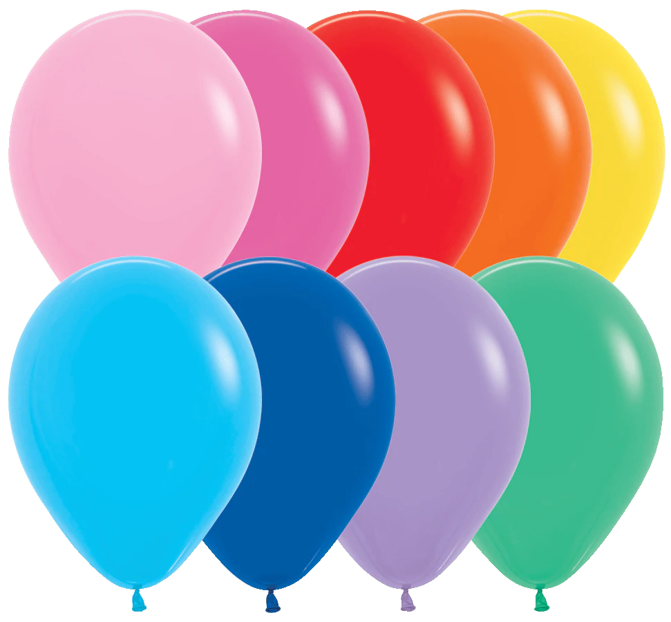 Betallatex 5" Latex Balloon - Fashion Assortment - 100ct