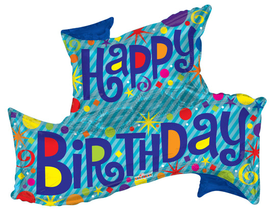 ConverUSA 36" Happy Birthday Banner Balloon