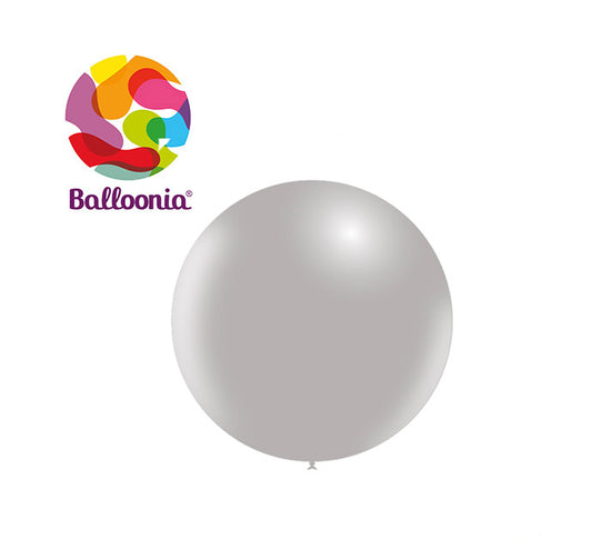 Balloonia 18" Grey Latex Balloon 25ct