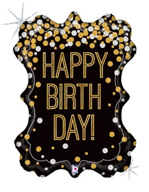 Betallic 34" Metallic Birthday Frame Balloon