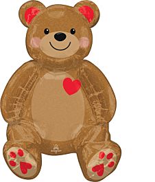 Anagram 20" Sitting Teddy Bear Foil Balloon