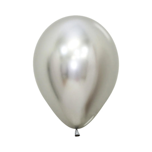 Sempertex 5" Latex Reflex Silver 50ct