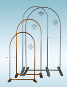 90"H x 60"W SILVER ARCH BACKDROP STAND 1CT