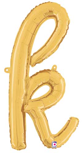 Betallic 24" Script Letter "k" Gold