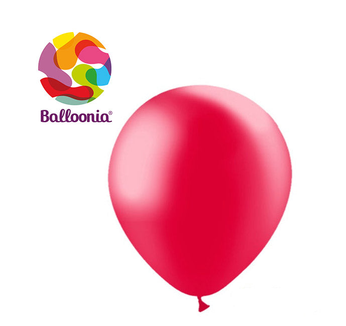 Balloonia 3ft Metallic Red Latex Balloon 5ct